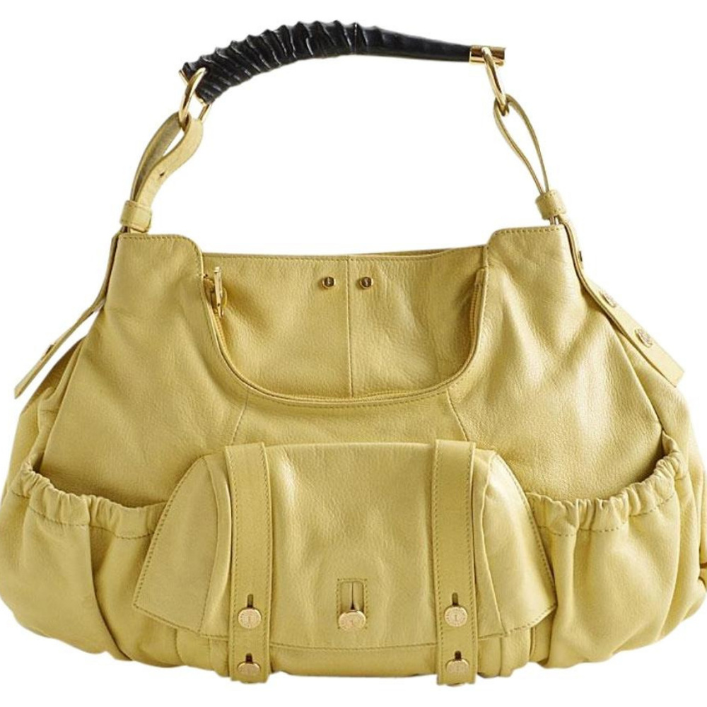 Mombasa Ysl Antelope Handle Chartreuse Leather